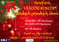 Pozvánka na Benefiční VÁNOČNÍ KONCERT dětských pěveckých sborů